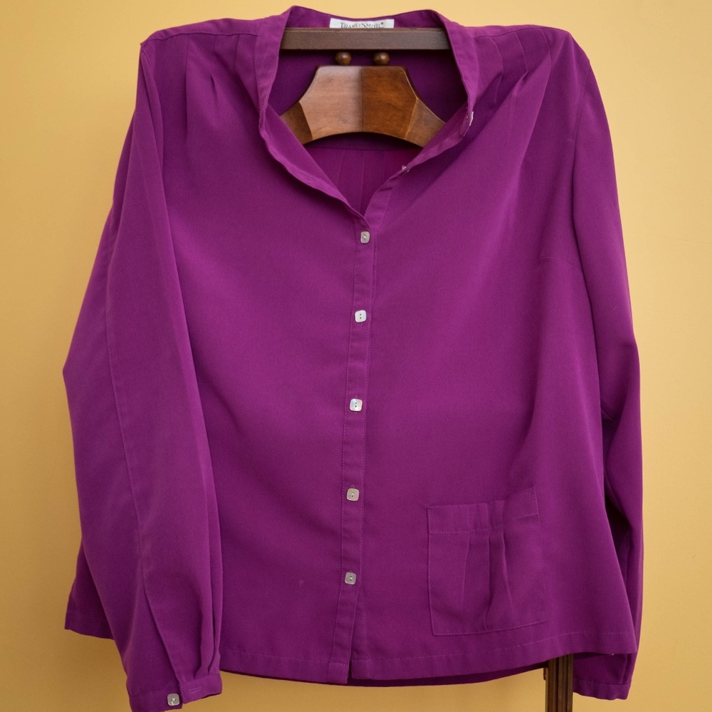 TravelSmith Super Soft Fuchsia Blouse